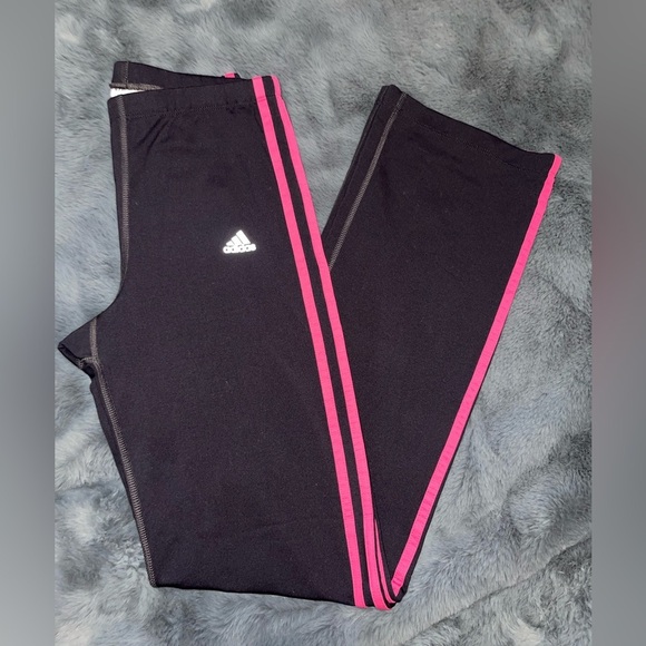Adidas 3 Stripe Navy and Hot Pink Pants. VTG Like New - Picture 2 of 6